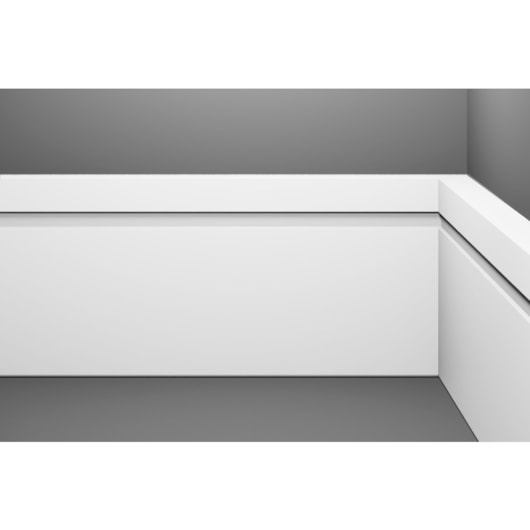 Rodapé Com Friso Acqua New Branco Max Eucafloor 240x10x1,5cm - Imagem principal - 34114036-9f8f-40a4-b5a9-a5b0ab388a31