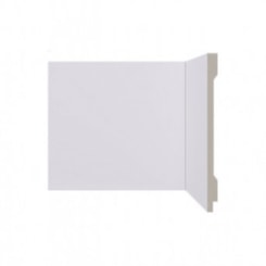 Rodapé De Poliestireno Branco Liso Lev151 Santa Luzia 150x2400mm