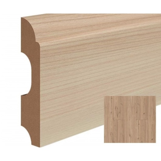 Rodapé Durafloor Clean  MDF Medellin/Carvalho Viena 80x2100mm - Imagem principal - aa4ce11e-bb41-476a-b3c8-95e323cf43c9