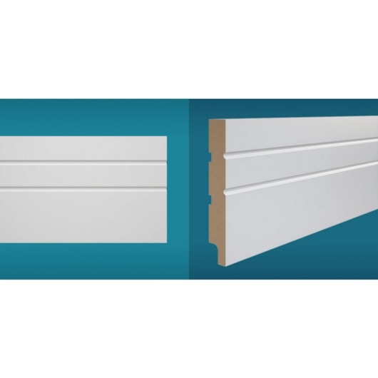 Rodapé Durafloor Essencial  Branco Polar P E01 150x2100mm - Imagem principal - 27983927-7b4a-4746-9421-0e5f1299c50d