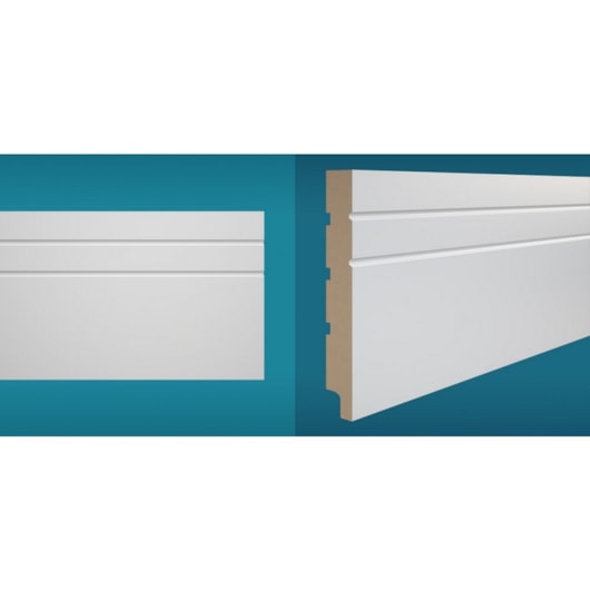 Rodapé Essencial 20x210cm Branco Polar P E01 Durafloor - Imagem principal - 9105c74d-64a7-4f38-aa75-e451c231426d