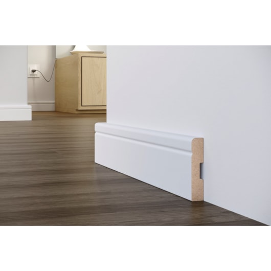 Rodapé Eucafloor Estilo Branco Max Com Friso 7x240cm - Imagem principal - dbd54d85-2de3-4097-9431-d00432e5693e