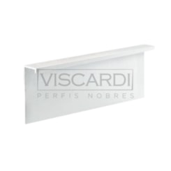 Rodapé Invertido Barra Blanc Matte Capri 163 Viscardi 3m