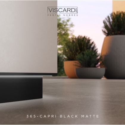 Rodapé Invertido Black Matte Barra 3m Viscardi 5 x 2 x 0,5