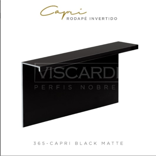 Rodapé Invertido Black Matte Barra 3m Viscardi 5 x 2 x 0,5 - Imagem principal - 66fe6105-7385-4fdb-b583-c2d37e9fcafc