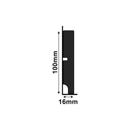 Rodapé Santa Luzia Black 3547 100x2400mm