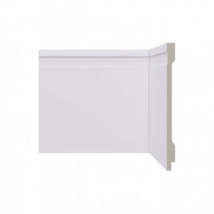 Rodapé Santa Luzia De Poliestireno Branco Friso Lev152 150x2400mm