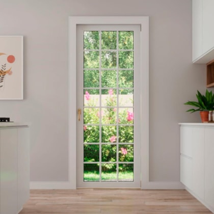 Rodapé Santa Luzia De Poliestireno Com Friso Branco 10x240cm