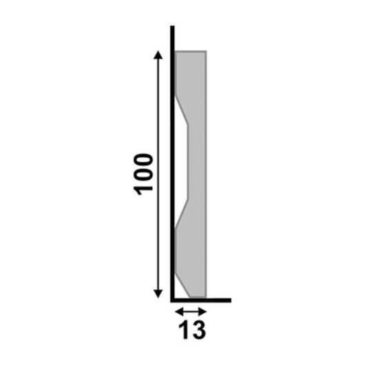 Rodapé Santa Luzia De Poliestireno Lev101 Branco 10x240cm - Imagem principal - 9211cdd3-d747-41af-a161-2664ba8d563f