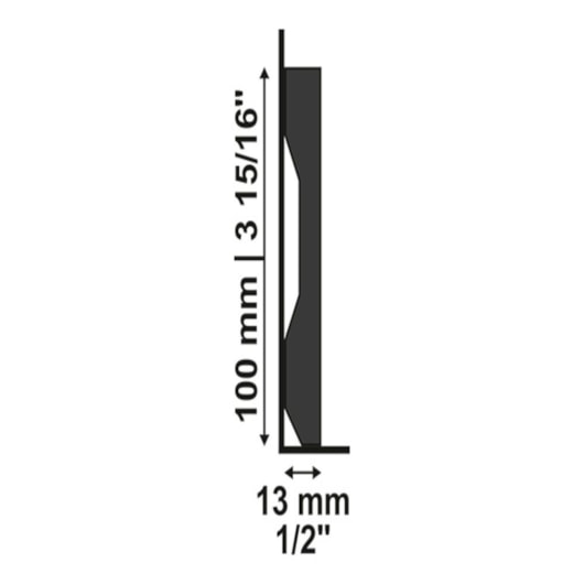 Rodapé Santa Luzia Lev101 Preto Liso - Imagem principal - a8987b3c-cf50-4147-bd14-4c5af9e04a17