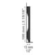 Rodapé Santa Luzia Lev101 Preto Liso - 9c8a19c3-be8d-43fa-ab85-352750016a57