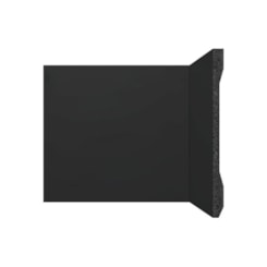 Rodapé Santa Luzia Lev151 Preto Liso