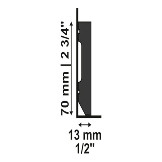 Rodapé Santa Luzia Lev71 Preto Liso - Imagem principal - 650b39d9-aa90-4c9b-8760-7dcb06b97813