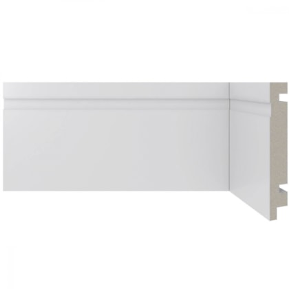 Rodapé Santa Luzia Moderna 457 Branco Com Friso 100x2400mm