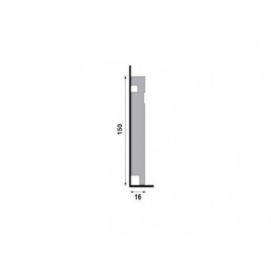 Rodapé Santa Luzia Moderna Branco Friso 480 150x2400mm - Imagem principal - 4f893715-8ad0-4771-8dab-98b23b605e37