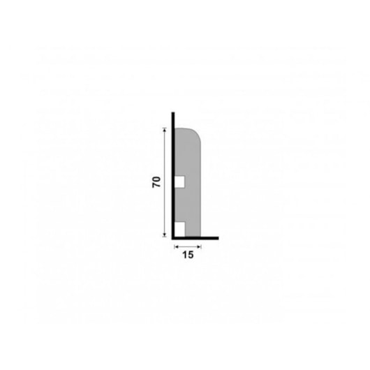 Rodapé Santa Luzia Moderna Branco Liso 446 70x2400mm - Imagem principal - 8c896c25-841a-41db-8149-19cb63528a4b