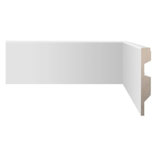 Rodapé Vinilico Biancogres Tech Branco Liso 10x240cm - Imagem principal - 99e68b53-8a7b-40b5-bfcf-d83e66b89a0d