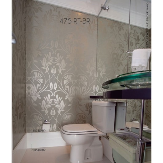 Rodateto Art Dèco 70cmx2,40m Branco Friso 475 Santa Luzia - Imagem principal - 2ecf7640-eb8a-478e-a7d6-984996a1f8d1