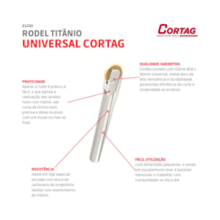 Rodel Titânio Universal Cortag 1,8x9cm