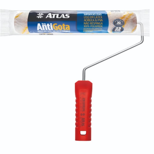 Rolo Anti Gota Com Suporte Atlas 10x23cm - Imagem principal - 56e3ee8e-8395-4545-a262-5ab265a81456