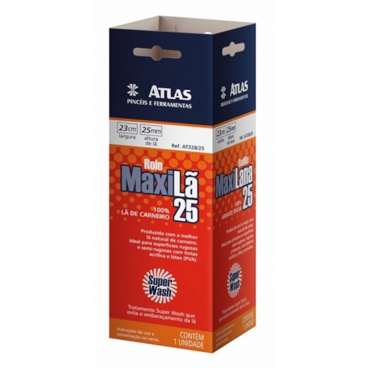 Rolo Atlas Maxila 23cm At328 25 - Imagem principal - ab4aa311-01a6-475a-8aa8-e7e7de5e0621