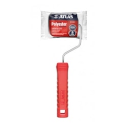 Rolo Espuma Cinza Com Cabo R406/5 Altura 10mm Epóxi e Resinas Superfícies Lisas 5cm Atlas