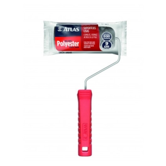 Rolo Espuma Cinza Com Cabo R406/9 Altura 10mm Epóxi e Resinas Superfícies Lisas 9cm Atlas - Imagem principal - ede9c842-e1b9-44c6-9b61-42f66c10ded3