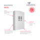Roupeiro Ariel 4 Portas Branco Brilho Carolina Baby - e1825624-6e94-4ba6-ab19-d969b8b17110