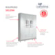 Roupeiro Selena 4 Portas Branco Brilho Carolina Baby - 370637ee-31b4-4dc9-be20-13412a0d07ad