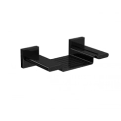 Saboneteira Com Base De Metal Polo Black Noir Deca