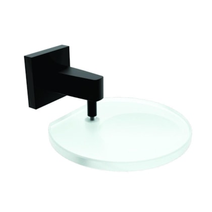 Saboneteira com Vidro Vite Black Romar