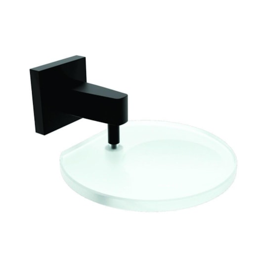 Saboneteira com Vidro Vite Black Romar - Imagem principal - 537cc33c-c6cc-4286-8afd-2546dee4b25c