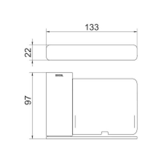 Saboneteira Docolflat Onix Docol - Imagem principal - 4e85ac87-d02e-4b3c-9909-15ab058f1a5c