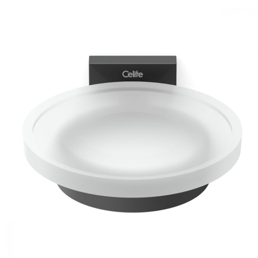 Saboneteira Elite Preto Matte Celite - Imagem principal - b4c8145d-2764-43f5-ae61-76c61d4f282f