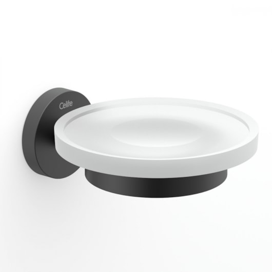 Saboneteira N. City Preto Matte Celite - Imagem principal - c04d0368-7184-4bac-bf30-9cb7fd008239