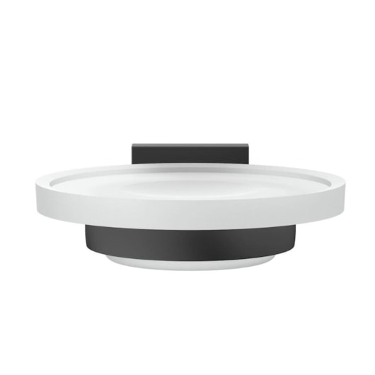 Saboneteira Up Preto Mate Celite - Imagem principal - 6e3d6d47-598e-4eeb-91e4-17de43b0bbae