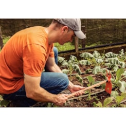 Sacho Duas Pontas Em Aço Com Cabo De Madeira 60cm Tramontina