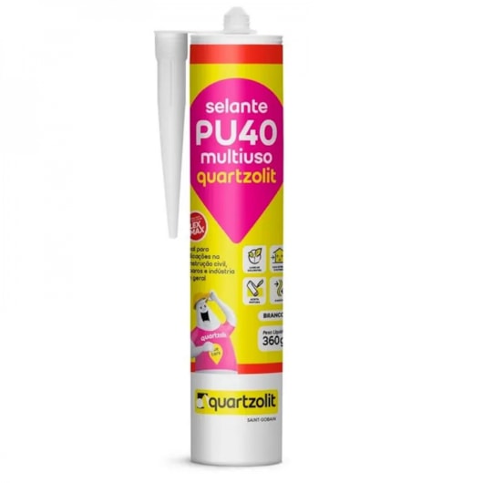 Selante PU40 Bisnaga Multiuso Branco Quartzolit - Imagem principal - f25ebb4f-7345-4e50-80d8-fa8c9e4a7895