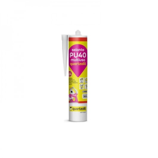 Selante PU40 Bisnaga Multiuso Cinza Quartzolit - Imagem principal - 0fd43d5b-a506-4ab6-a02a-88383d050bf1
