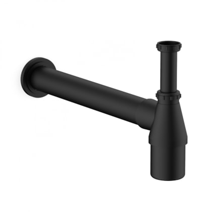 Sifão Para Lavatório 7/8 Preto Mate Roca 30cm