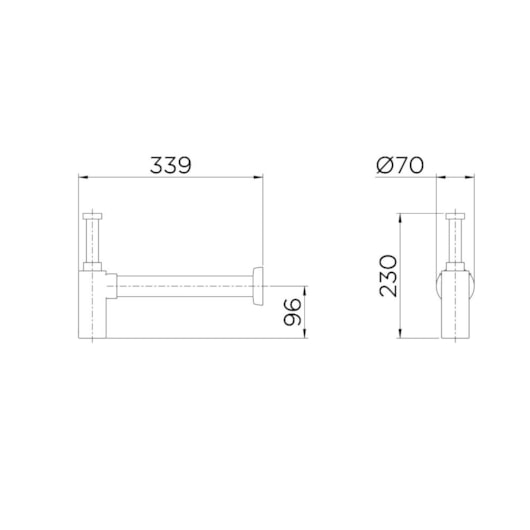 Sifão Para Lavatório Com Copo Top  Cromado Docol - Imagem principal - 1d5c2c4d-c9ac-41c1-b3b2-013fa38f0c48