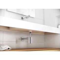 Sifão Para Lavatório Square Grafite Escovado Docol