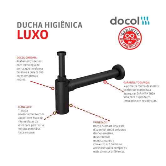 Sifão Para Lavatório Top Onix Docol - Imagem principal - b4744f00-5cd9-4821-afb3-9ef443e77bc8