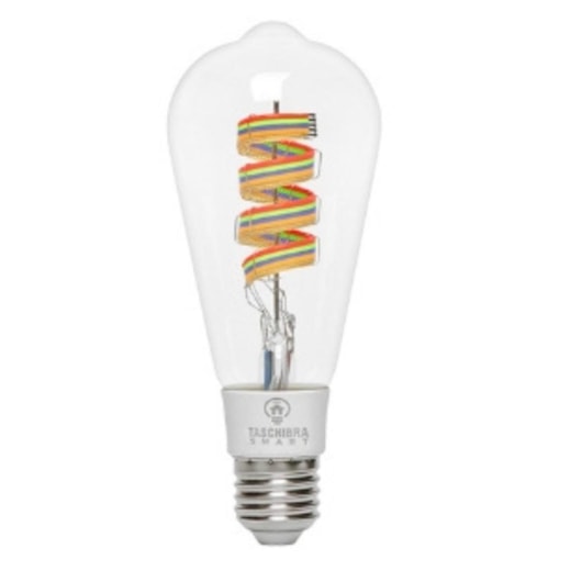 Smart Filamento  WI-FI Led 6W ST64 RGB Taschibra - Imagem principal - f6a3181d-7fff-4ae1-8ffd-72d38c20a191