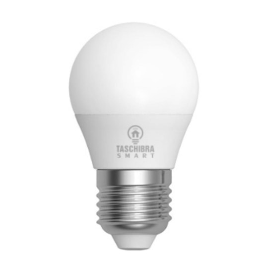 Smart Lâmpada WI-FI  Led 6W Bolinha G45 RGB Taschibra - Imagem principal - 24d6c8ff-271b-4fa2-84fb-b0a9ab3af8cb