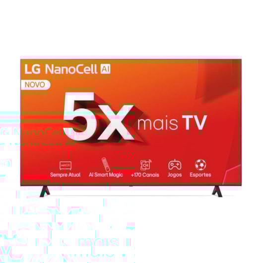 Smart TV Nanocell AI Nano80 4K 55 Polegadas LG - Imagem principal - b1d21354-8584-4f8e-87a2-8f3ad20abf97