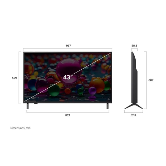 Smart TV UHD 4K 43 Polegadas LG - Imagem principal - 4e9a5401-6127-47f0-a0c9-ba3faad64db5