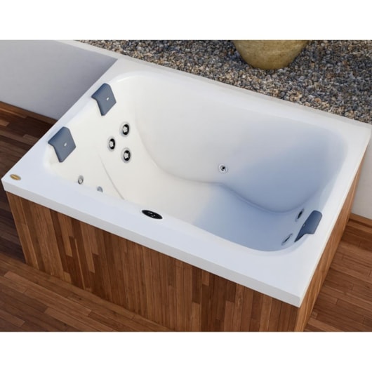 Spa 3 Lugares Mini Terrace Com Aquecedor 170x130x75cm Jacuzzi - Imagem principal - bde015e1-cba2-469b-810a-0f9c5e5289ff