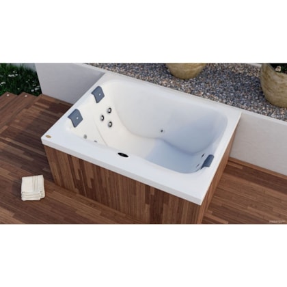 Spa 3 Lugares Mini Terrace Com Aquecedor 170x130x75cm Jacuzzi