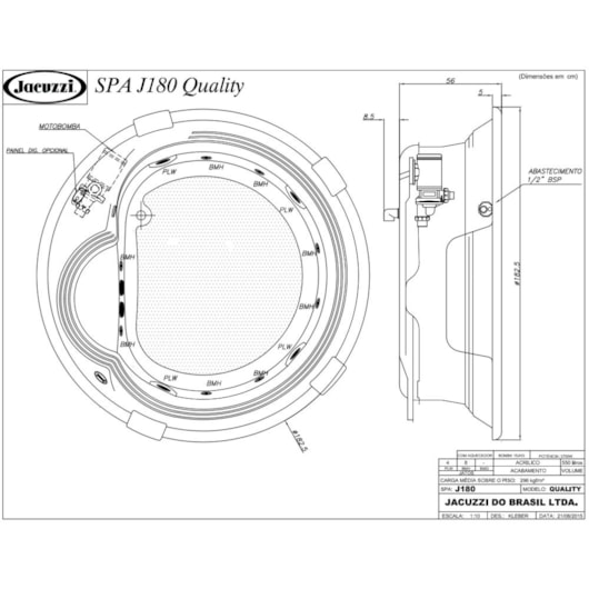 Spa 4 Lugares Com Aquecedor J180 Quality Jacuzzi 182x56cm - Imagem principal - 52aeeffd-fa41-46a4-885c-a1b5fc39d83f